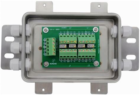 load cell junction box function|load cell summing box schematic.